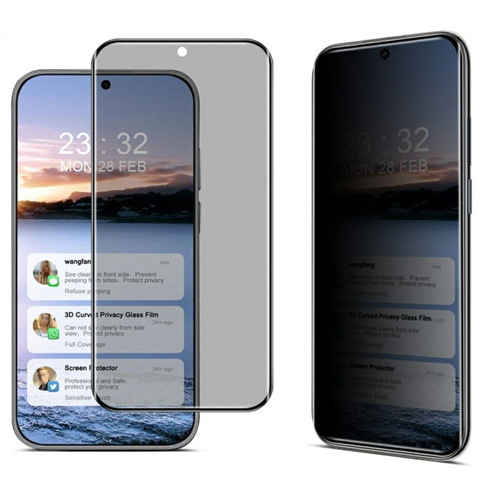 IMAK For Huawei Mate 70 Air Anti Spy Screen Protector Full Cover Side Glue Tempered Glass Film