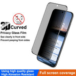 IMAK For Huawei Mate 70 Air Anti Spy Screen Protector Full Cover Side Glue Tempered Glass Film