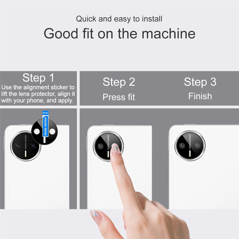 IMAK For Huawei MatePad Mini Camera Lens Protector Tempered Glass HD Clear Full Cover Lens Film (Black Version)