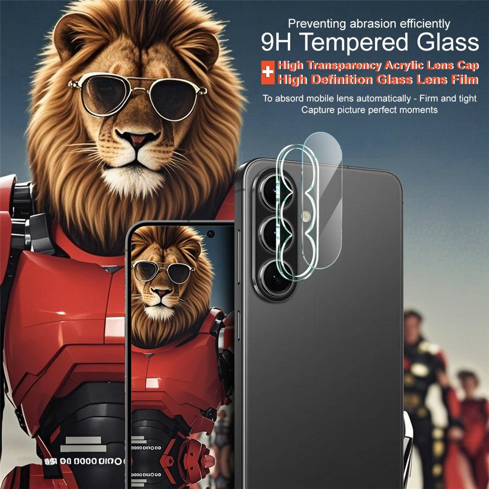 IMAK til Samsung Galaxy A57 5G Hærdet Glas Full Cover Kameralinsebeskytter + Akryllinsebeskyttelsesdæksel