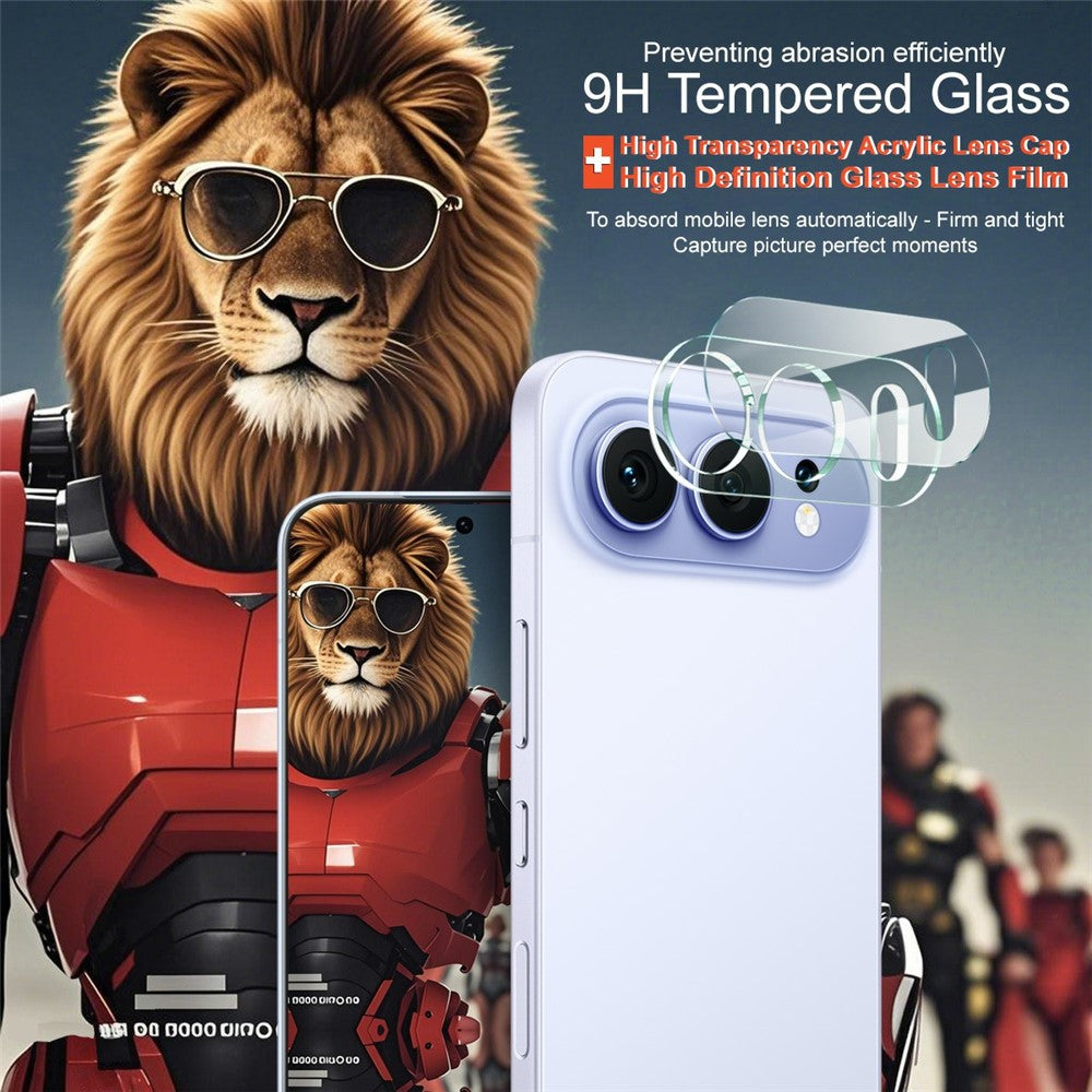 IMAK For Honor 500 5G Hærdet glas Fuld dækning Kamera linsebeskytter + Akryl linsehætte