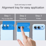 IMAK For Honor 500 5G Tempered Glass Camera Lens Protector with Self Positioning Frame (Complete Covering)