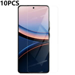 RURIHAI 10Pcs for Xiaomi Poco F8 Pro 5G / Redmi K90 5G 0.18mm Screen Protector HD Clear Full Glue High Aluminium-silicon Glass Film (Fingerprint Unlock) (NOT Complete Covering)