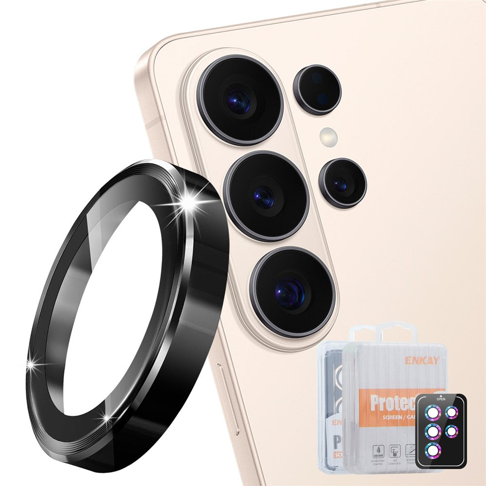 ENKAY HAT PRINCE For Samsung Galaxy S26 Ultra Camera Lens Protector  Metal Ring Lens Film