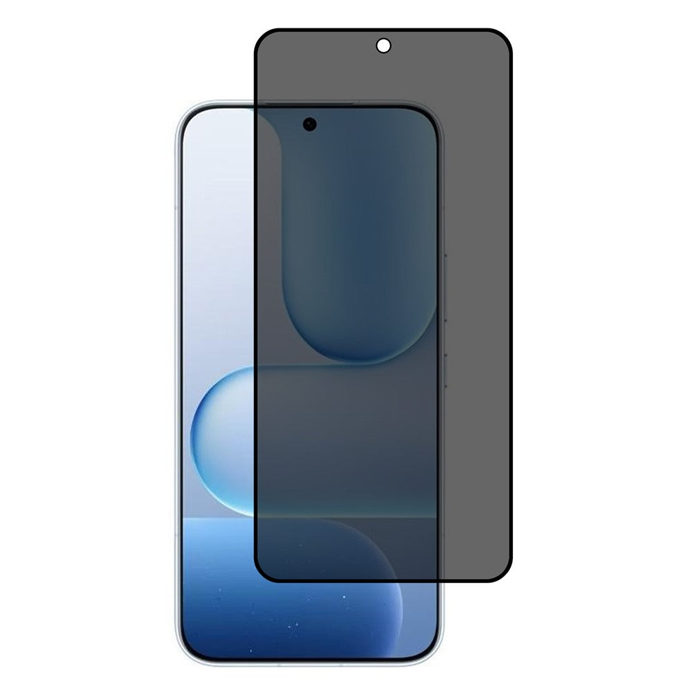 For Honor 500 5G Anti-Peep Tempered Glass Full Covering Silk Printing Screen Protector (No Fingerprint Unlock)