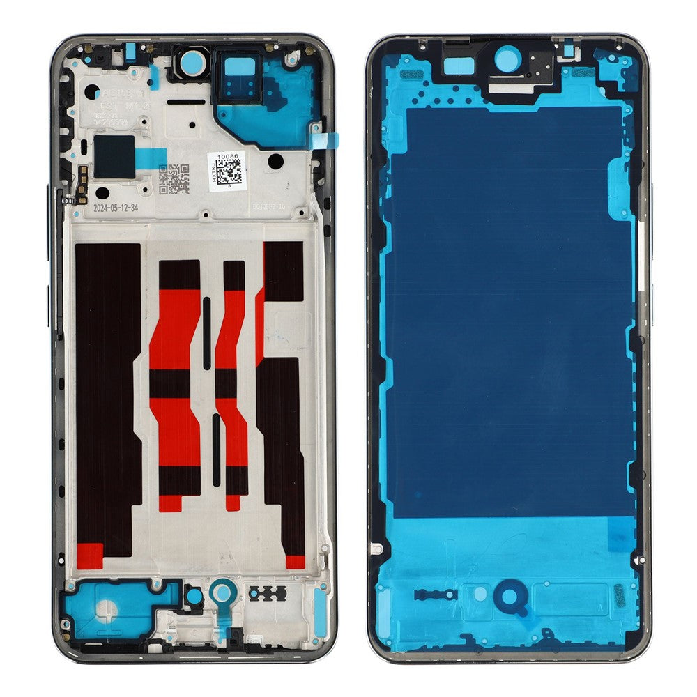 For Oppo Reno12 5G (Global) Reparationsdel til mellempladeramme (A-side) (uden logo)