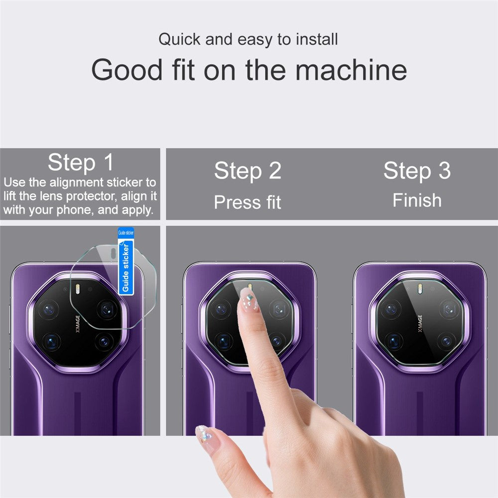 IMAK For Huawei Mate 80 RS Ultimate Full Coverage Camera Lens Protector Slim Tempered Glass Lens Film