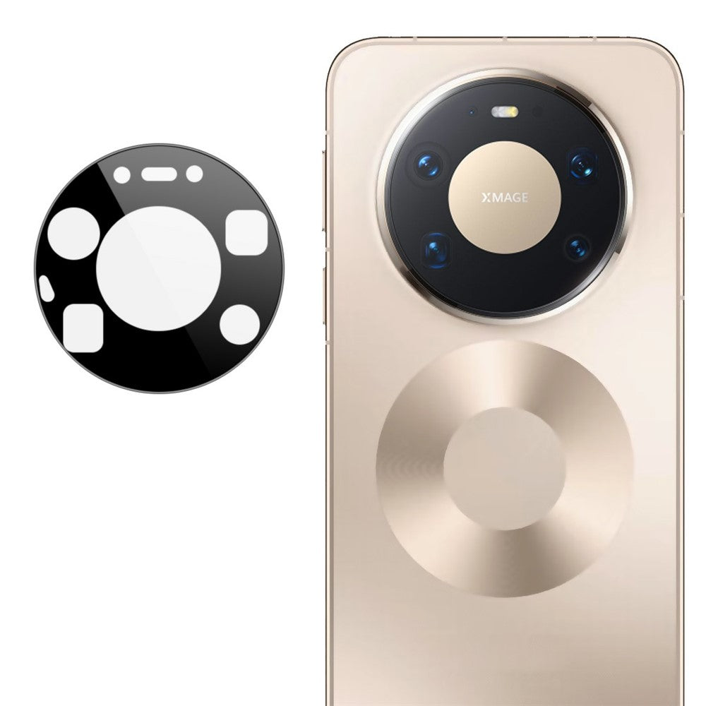IMAK For Huawei Mate 80 Pro Max Camera Lens Protector Tempered Glass HD Clear Full Cover Lens Film (Black Version)