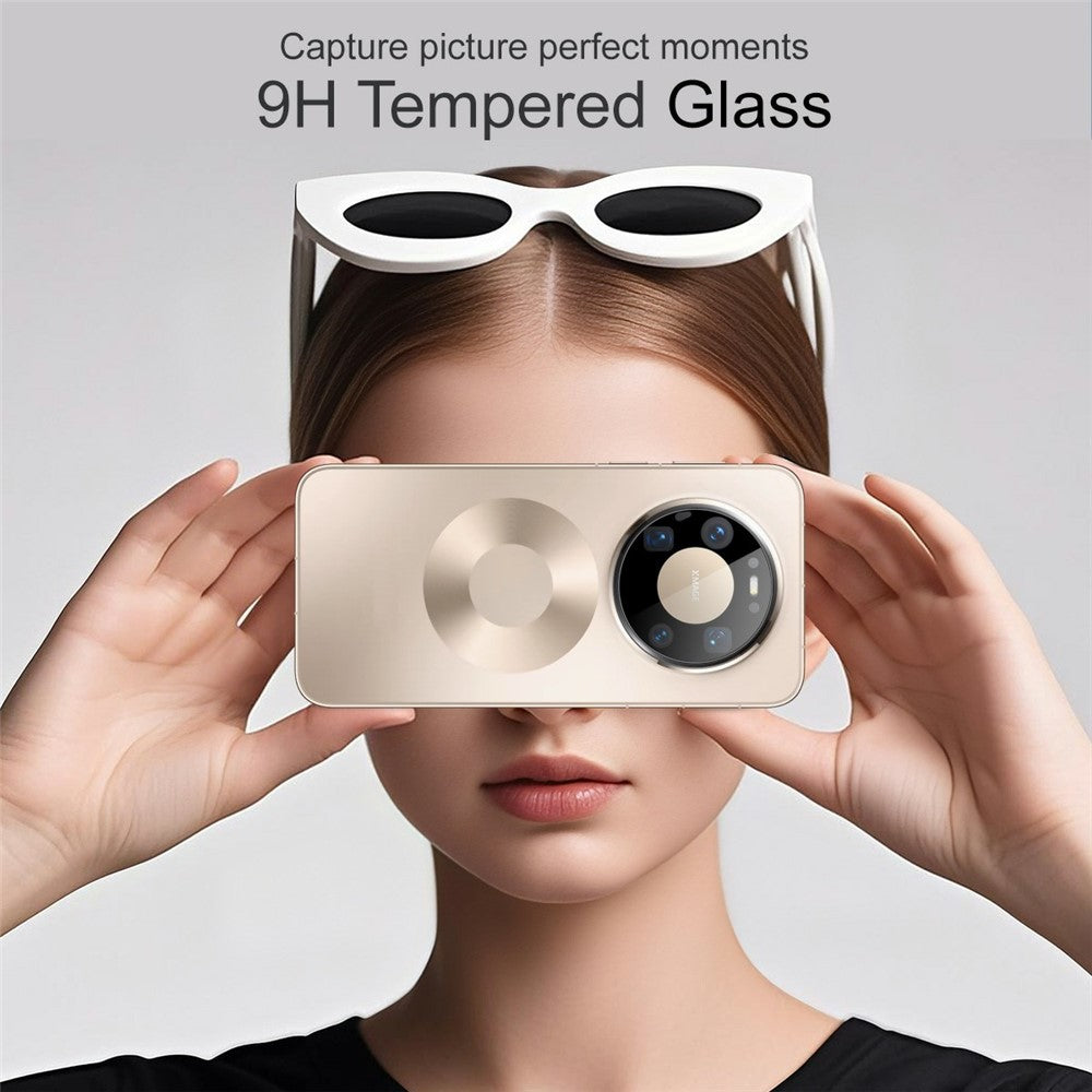 IMAK For Huawei Mate 80 Pro Max Camera Lens Protector Tempered Glass HD Clear Full Cover Lens Film (Black Version)