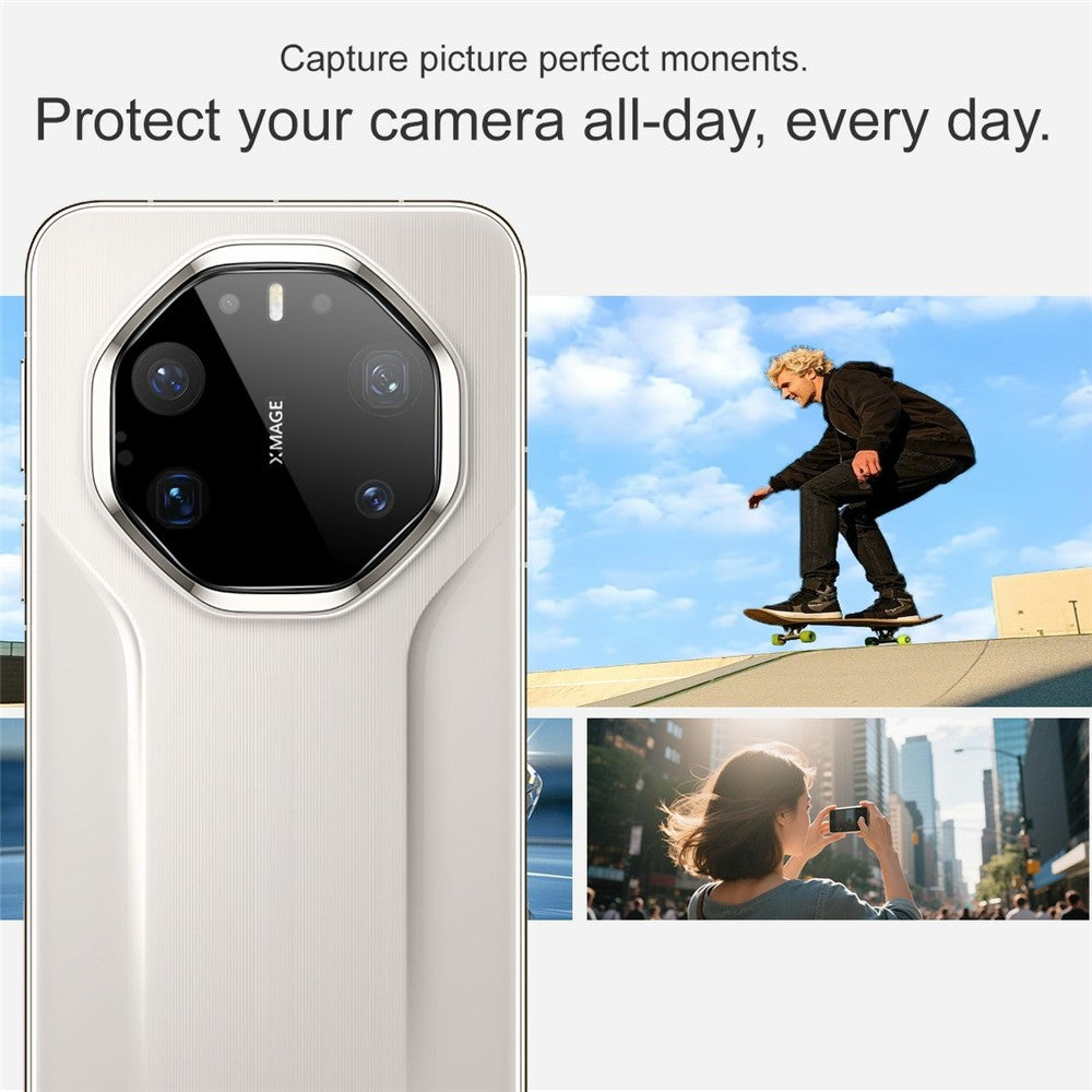IMAK For Huawei Mate 80 RS Ultimate Camera Lens Protector Tempered Glass HD Clear Full Cover Lens Film (Black Version)