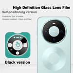 IMAK For Huawei Mate 80 / Mate 80 Pro Tempered Glass Full Cover Camera Lens Protector with Self Positioning Frame (Black Version)