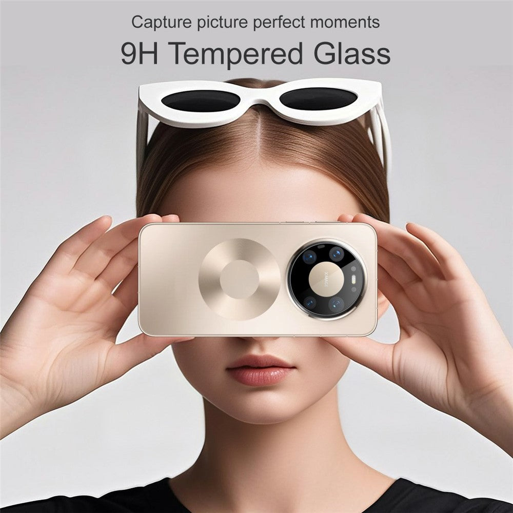 IMAK For Huawei Mate 80 Pro Max Tempered Glass Full Cover Camera Lens Protector with Self Positioning Frame (Black Version)