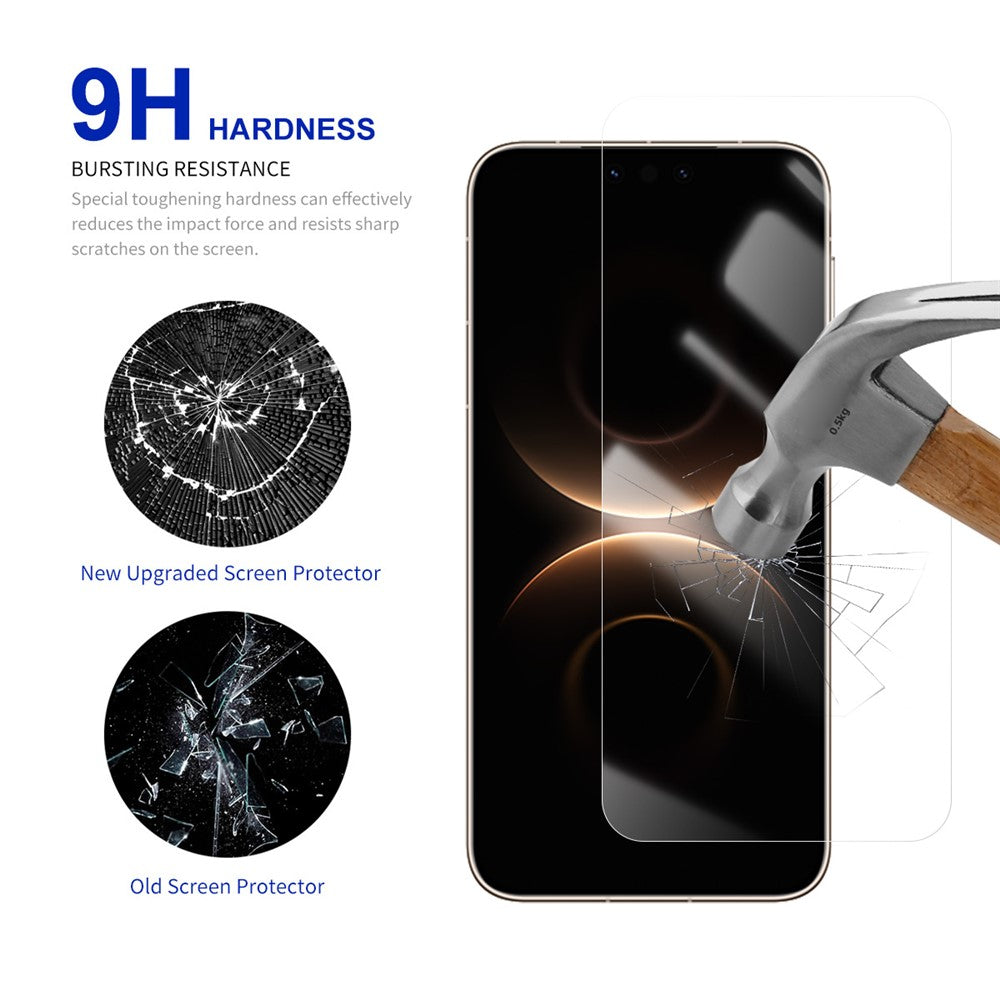RURIHAI 10Pcs For Huawei Mate 80 Pro Max / Mate 80 RS Ultimate Screen Protector 0.26mm 2.5D Full Glue High Aluminium Silicon Glass Film (NOT Complete Covering)