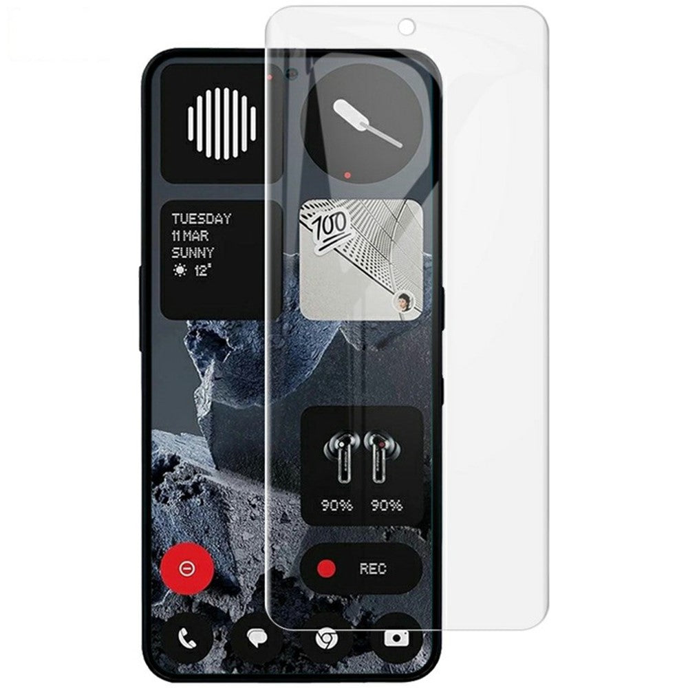 IMAK Hydrogel Film 4th For Nothing Phone (3a) Lite 5G Full Screen Protector Ultra Clear Full Glue Soft TPU Film (Fingerprint Unlock)
