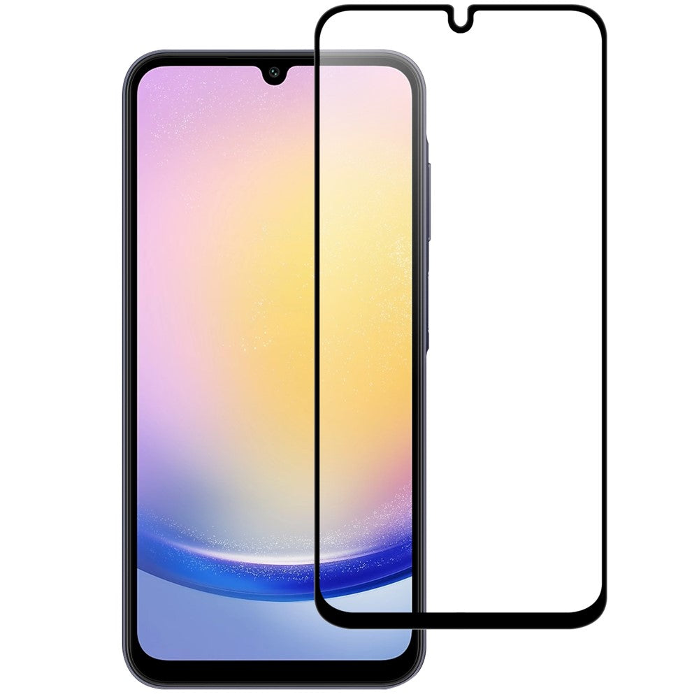 Samsung Galaxy A37 5G AGC Härdat Glas med Svart Kant Heltäckande Skärmskydd