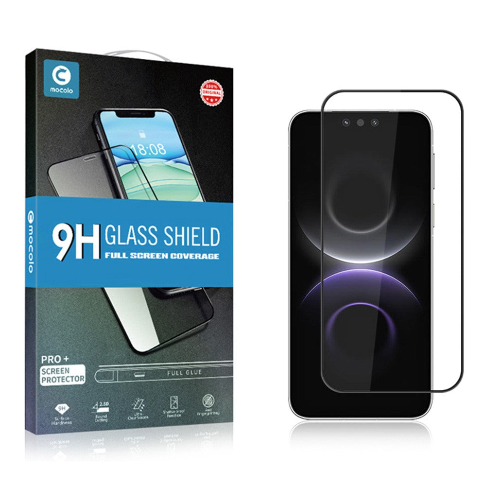 MOCOLO-hærdet glas til Huawei Mate 80 Pro / 80, fuldskærmsbeskyttelse mod splintring, silkografitryk, fuld lim, hærdet glasfilm