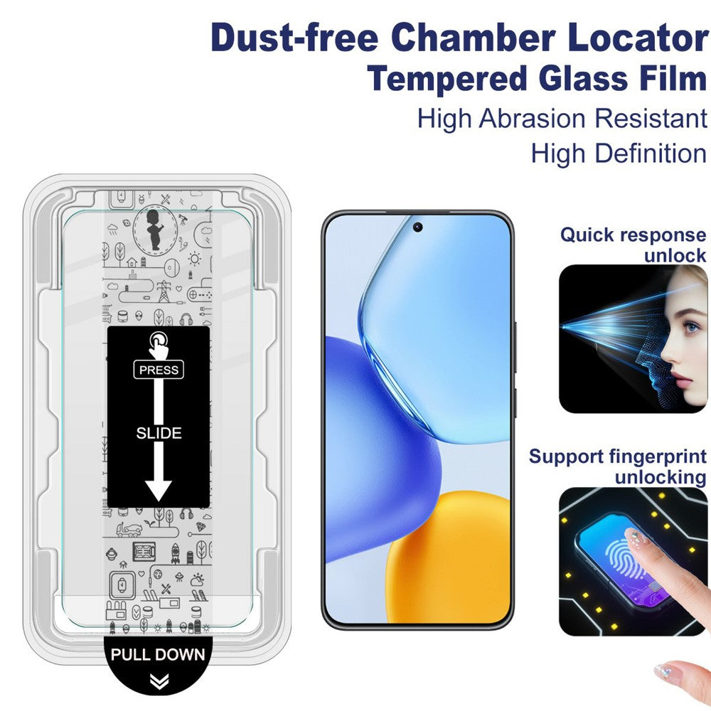 IMAK H Series For Honor X60 GT 5G Tempered Glass Screen Protector Easy Installation Film with Auto Dust-Remove Tool