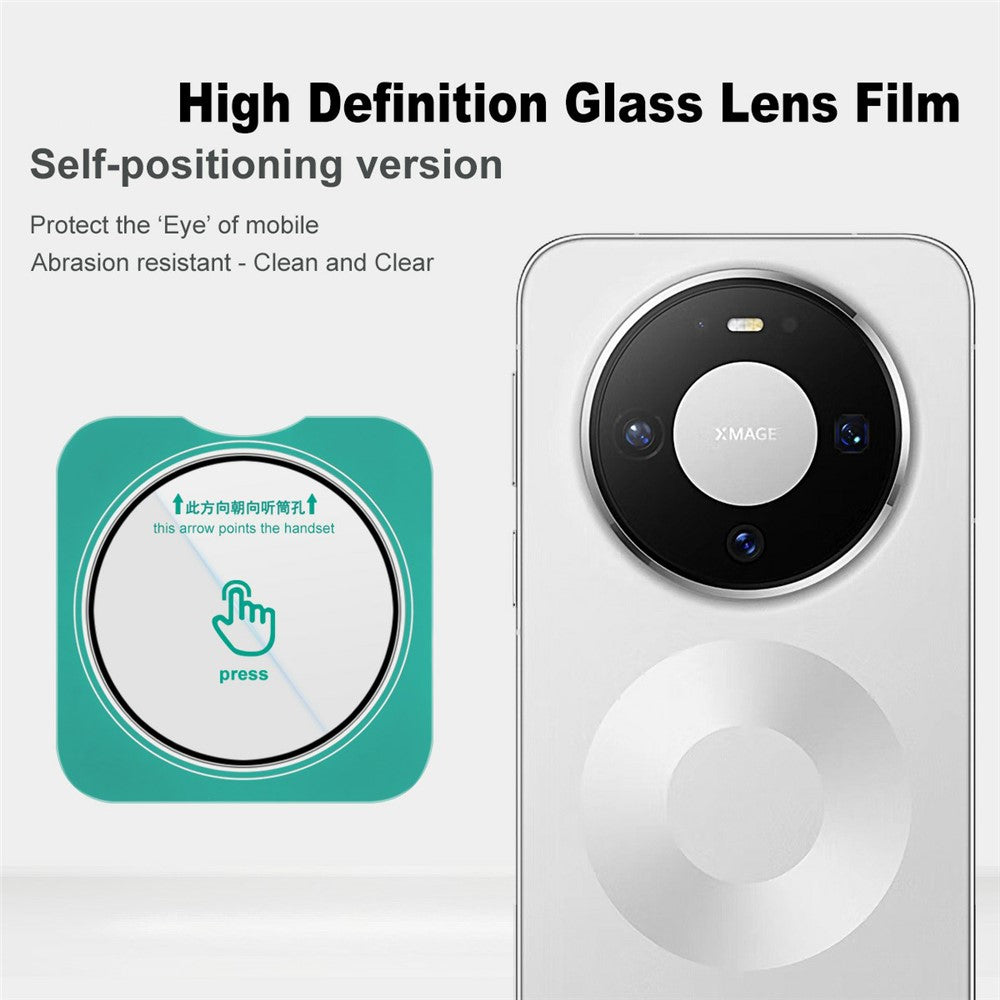 IMAK För Huawei Mate 80 / Mate 80 Pro Kameralinsskydd Härdat Glas Heltäckande Linsfilm med Självpositionerande Ram