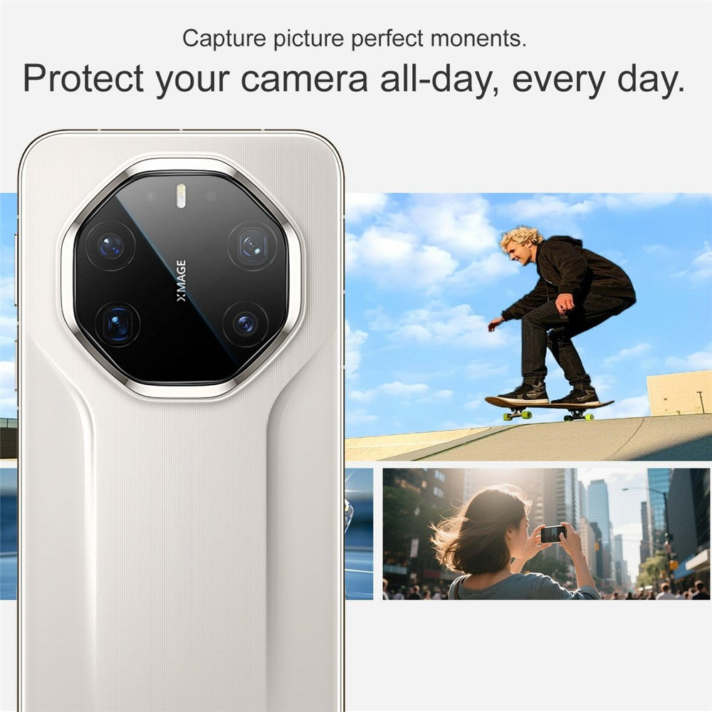 IMAK For Huawei Mate 80 RS Ultimate Camera Lens Protector Tempered Glass Full Cover Lens Film with Self Positioning Frame
