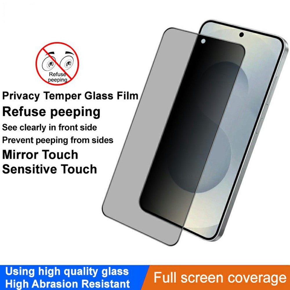 IMAK til Samsung Galaxy S26+ privatlivsskærmbeskytter, Anti-Peep, fulddækkende film i hærdet glas (fingeraftrykslåsning)