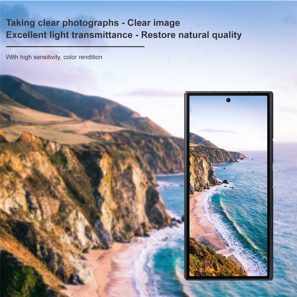 IMAK hærdet glas-linsefilm til Samsung Galaxy Z TriFold 5G, fulddækkende + akrylbeskyttelse (sort version)