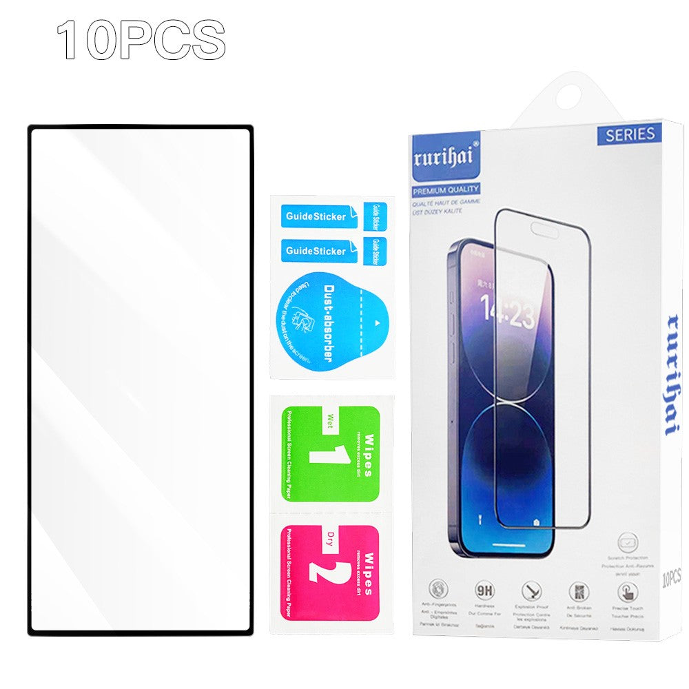 RURIHAI 10Pcs For Samsung Galaxy Z TriFold 5G High Aluminium-Silicon Glass Film Full Glue 0.26mm 2.5D Full Screen Protector