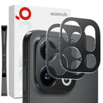 NORTHJO 2Pcs Camera Lens Protector For Oppo Find X9 5G Black Silk Printing 3D Clear Tempered Glass Lens Film