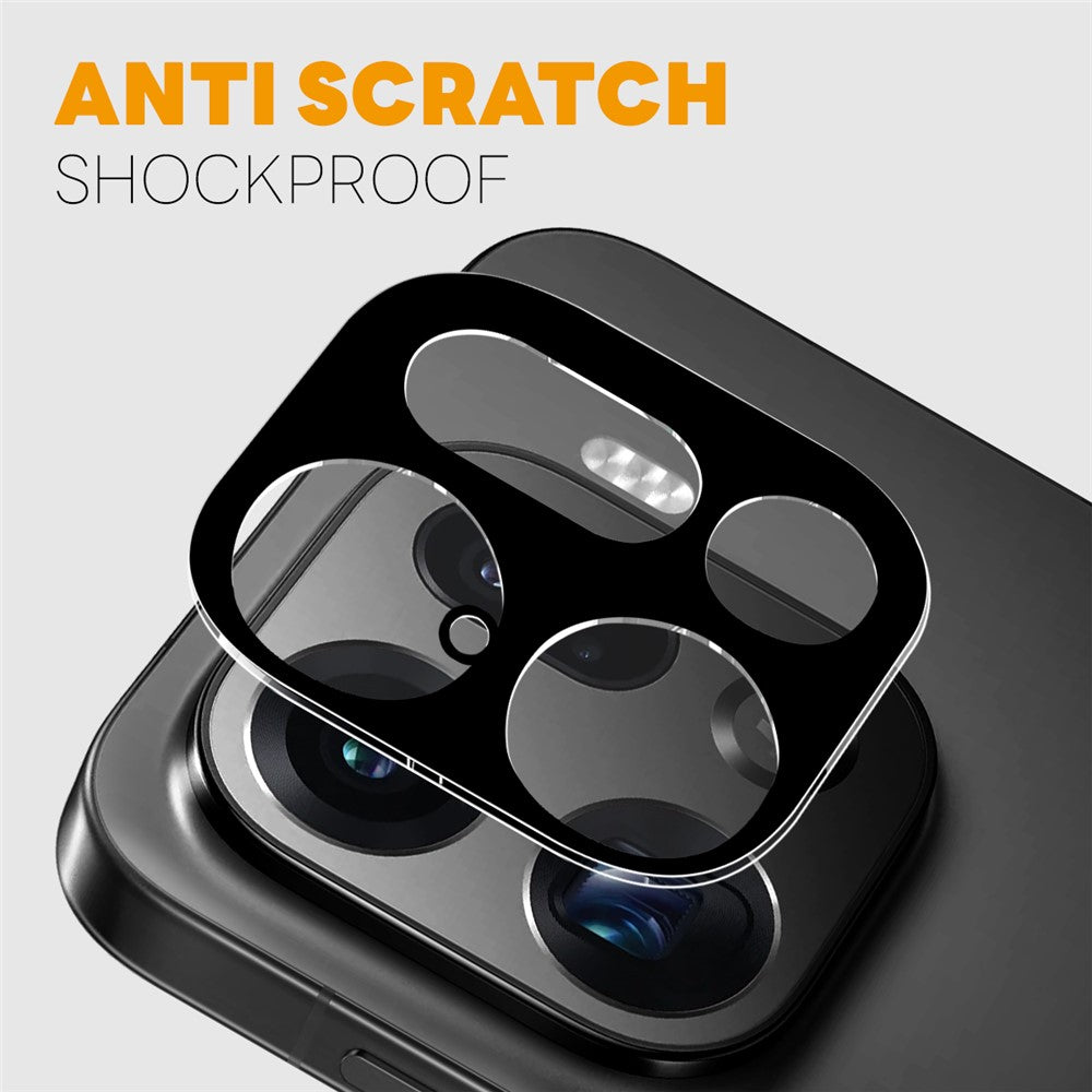 NORTHJO 2Pcs Camera Lens Protector For Oppo Find X9 Pro 5G Black Silk Printing 3D Clear Tempered Glass Lens Film