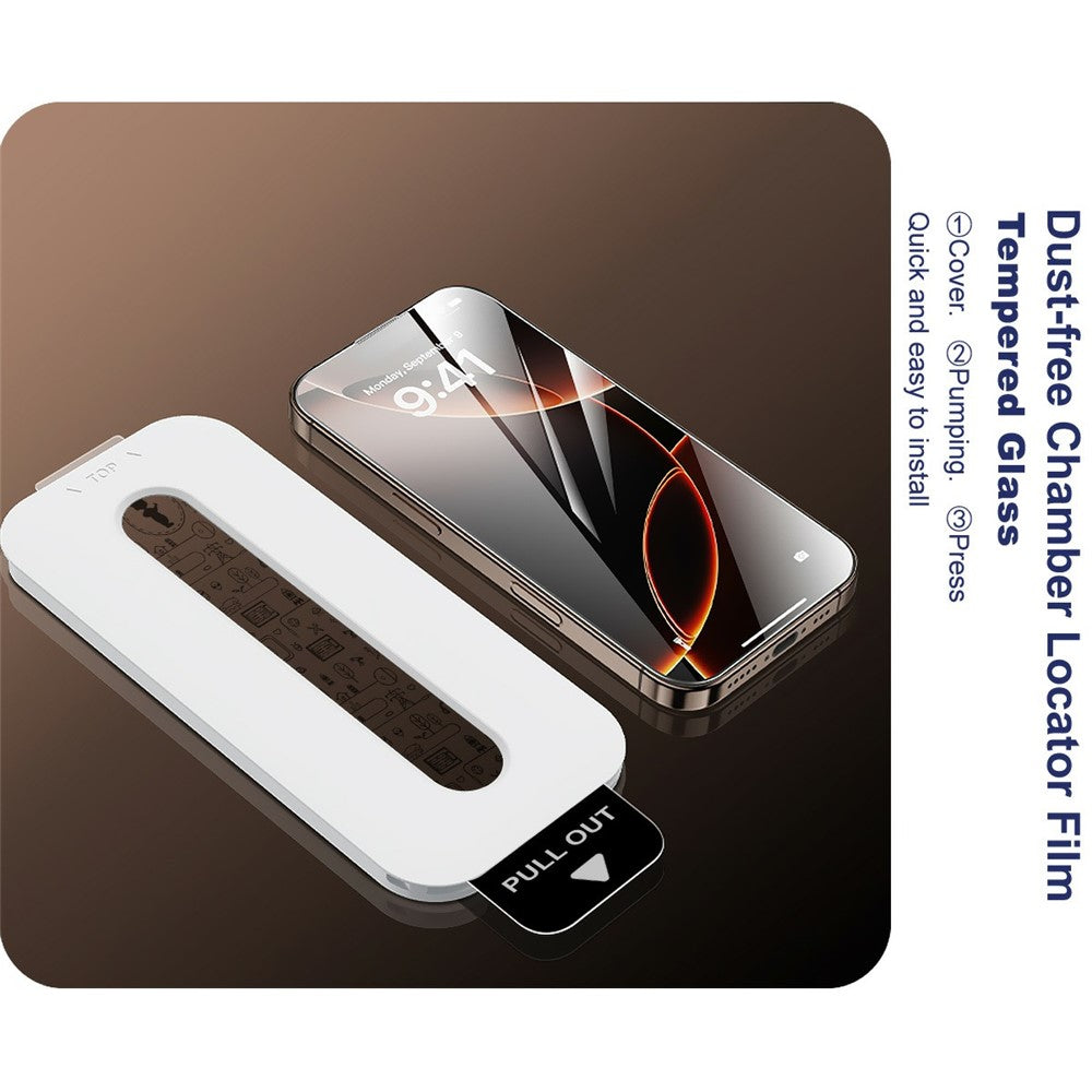 IMAK For iPhone 12 / 12 Pro Tempered Glass Full Screen Protector Full Glue Film with Dust-free Installation Tool