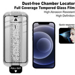 IMAK For iPhone 12 Pro Max Tempered Glass Full Screen Protector Full Glue Film with Dust-free Installation Tool