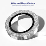 ENKAY HAT PRINCE kameralinsebeskytter til Samsung Galaxy A57 5G / A37 5G, glitterdekoration, hærdet glas, linsefilm