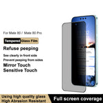 IMAK For Huawei Mate 80  /  80 Pro Anti Peep Tempered Glass Screen Protector Full Coverage