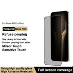 IMAK For Huawei Mate 80 Pro Max Wind / Mate 80 Pro Max / 80 RS Ultimate Anti Peep Tempered Glass Screen Protector Full Coverage