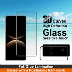 IMAK For Huawei Mate X7 Screen Protector Full Cover Full Glue 3D Curved Tempered Glass Film with Positioning Frame