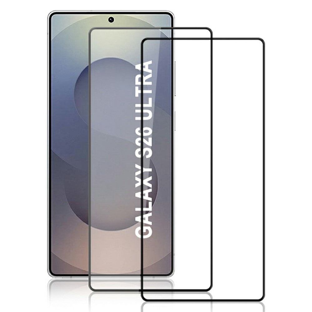 AMORUS 2Pcs For Samsung Galaxy S26 Ultra Full Screen Protector Shatterproof Silk Printing Full Glue Tempered Glass Film