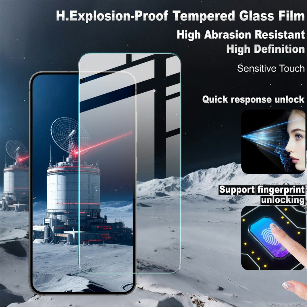 IMAK H Series For Samsung Galaxy A37 5G Screen Protector Tempered Glass Film (Not Complete Coverage) (Fingerprint Unlock)