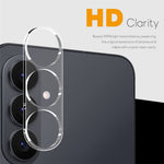 NORTHJO 2 st för Samsung Galaxy S26 härdat glas kameralinsskydd klart 3D integrerat heltäckande