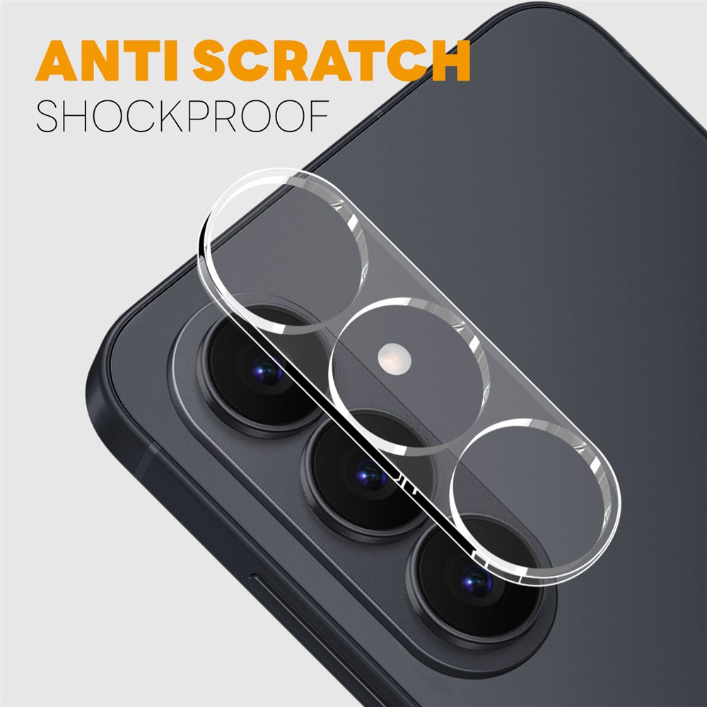 NORTHJO 2 st för Samsung Galaxy S26 härdat glas kameralinsskydd klart 3D integrerat heltäckande