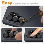 NORTHJO For Samsung Galaxy S26 Ultra Camera Lens Protector Silk Printing 3D Clear Full Screen Tempered Glass Lens Film