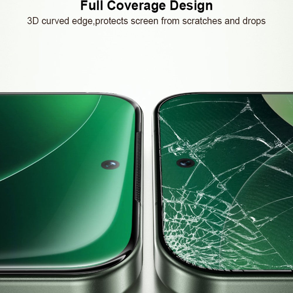 XUNDD XDTG-004 För Xiaomi 17 Ultra 5G / 17 Pro Max Helskärmsskydd Helklistrad 0,25 mm 2,5D HD Hög Aluminium-Silicon Glasfilm (Fingeravtryckslåsning)