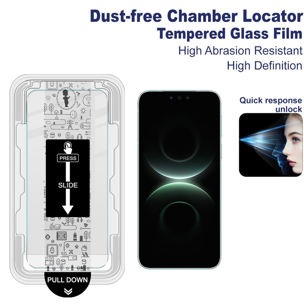 IMAK H-serien för Huawei Mate 80/80 Pro härdat glas skärmskyddsfilm med dammfritt installationsverktyg