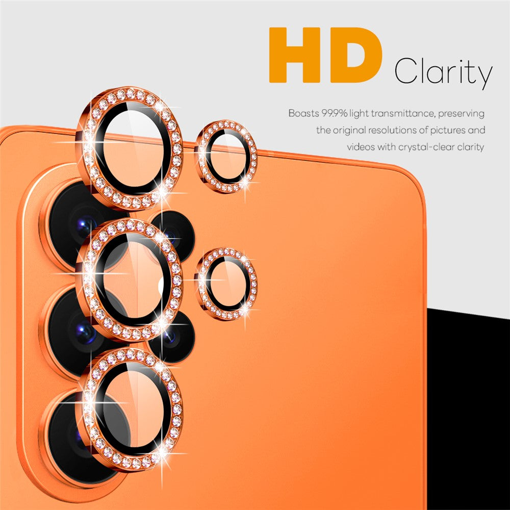 NORTHJO For Samsung Galaxy S26 Ultra Camera Lens Protector Rhinestone Ring Tempered Glass Lens Film (Complete Coverage)