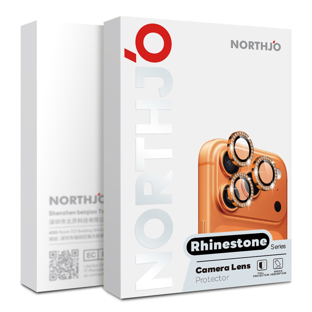 NORTHJO For Samsung Galaxy S26 Ultra Camera Lens Protector Rhinestone Ring Tempered Glass Lens Film (Complete Coverage)