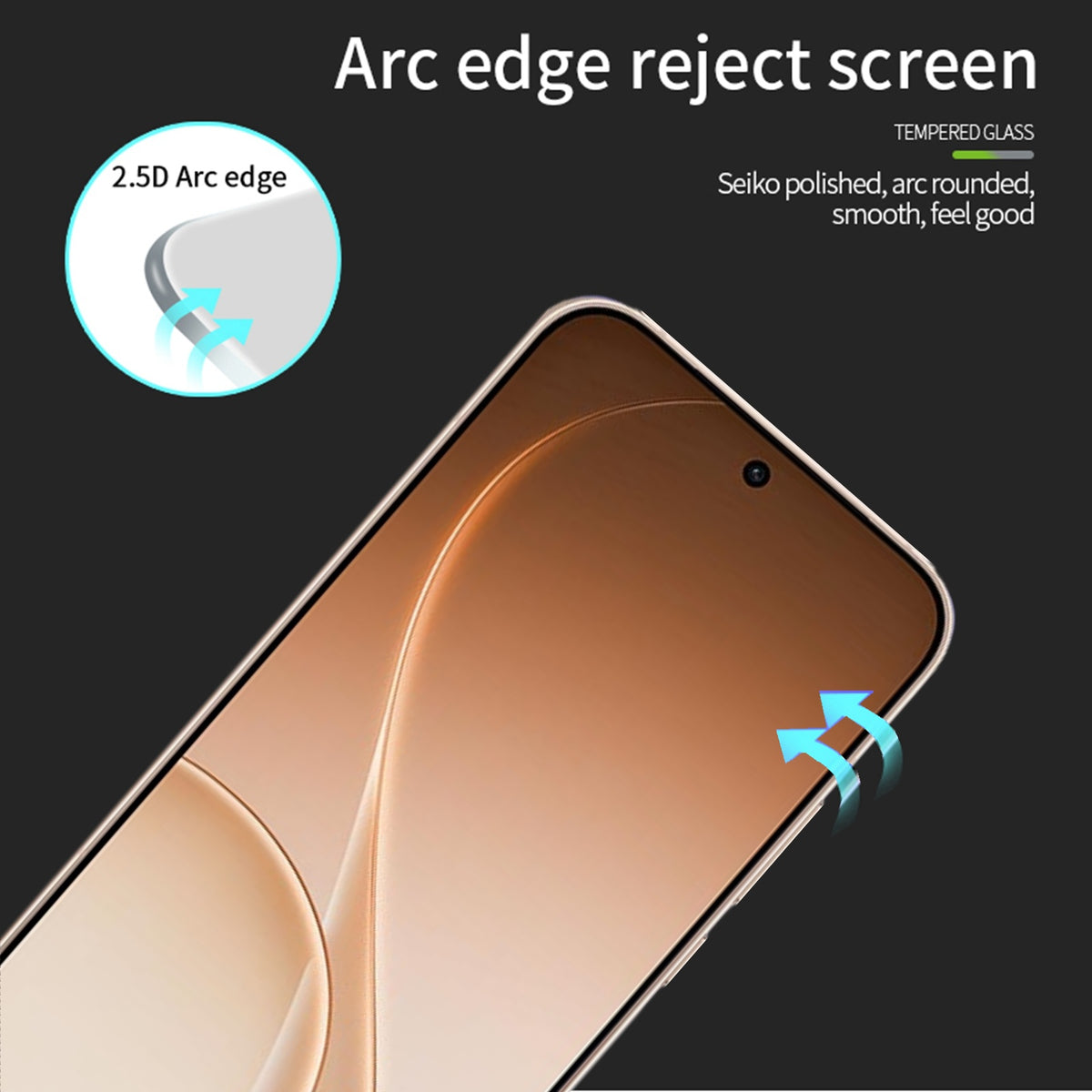MOFI For Oppo Reno15 Pro Max 5G (Global) Screen Protector  9H Full Glue Full Coverage High Aluminum-Silicon Glass Film