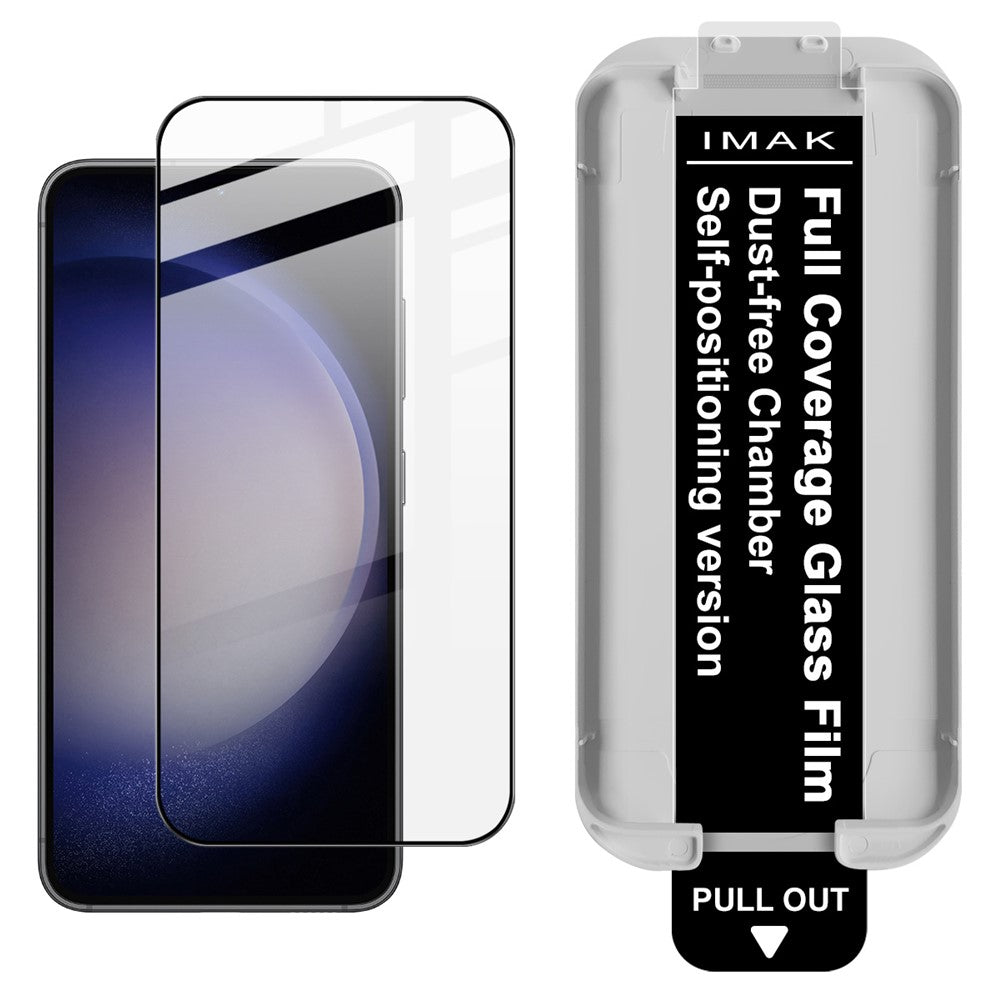 IMAK Full Screen Protector for Samsung Galaxy S25 Edge / S25+ / S24+ Tempered Glass Full Glue Film with Dust-free Installation Tool (Fingerprint Unlock)