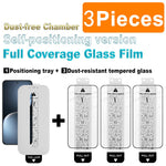 IMAK 3Pcs For Honor Magic7 5G Tempered Glass Full Screen Protector Full Glue Film with Dust-free Installation Tool (Fingerprint Unlock)