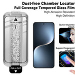 IMAK 3Pcs For Honor Magic7 5G Tempered Glass Full Screen Protector Full Glue Film with Dust-free Installation Tool (Fingerprint Unlock)