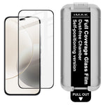 IMAK Tempered Glass Full Screen Protector for Huawei Hi Enjoy 80 Pro / Honor X70i / X60i 5G / X50i+ 5G / X8b 4G Full Glue Film with Dust-free Installation Tool