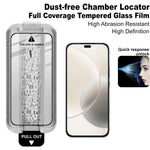 IMAK Tempered Glass Full Screen Protector for Huawei Hi Enjoy 80 Pro / Honor X70i / X60i 5G / X50i+ 5G / X8b 4G Full Glue Film with Dust-free Installation Tool