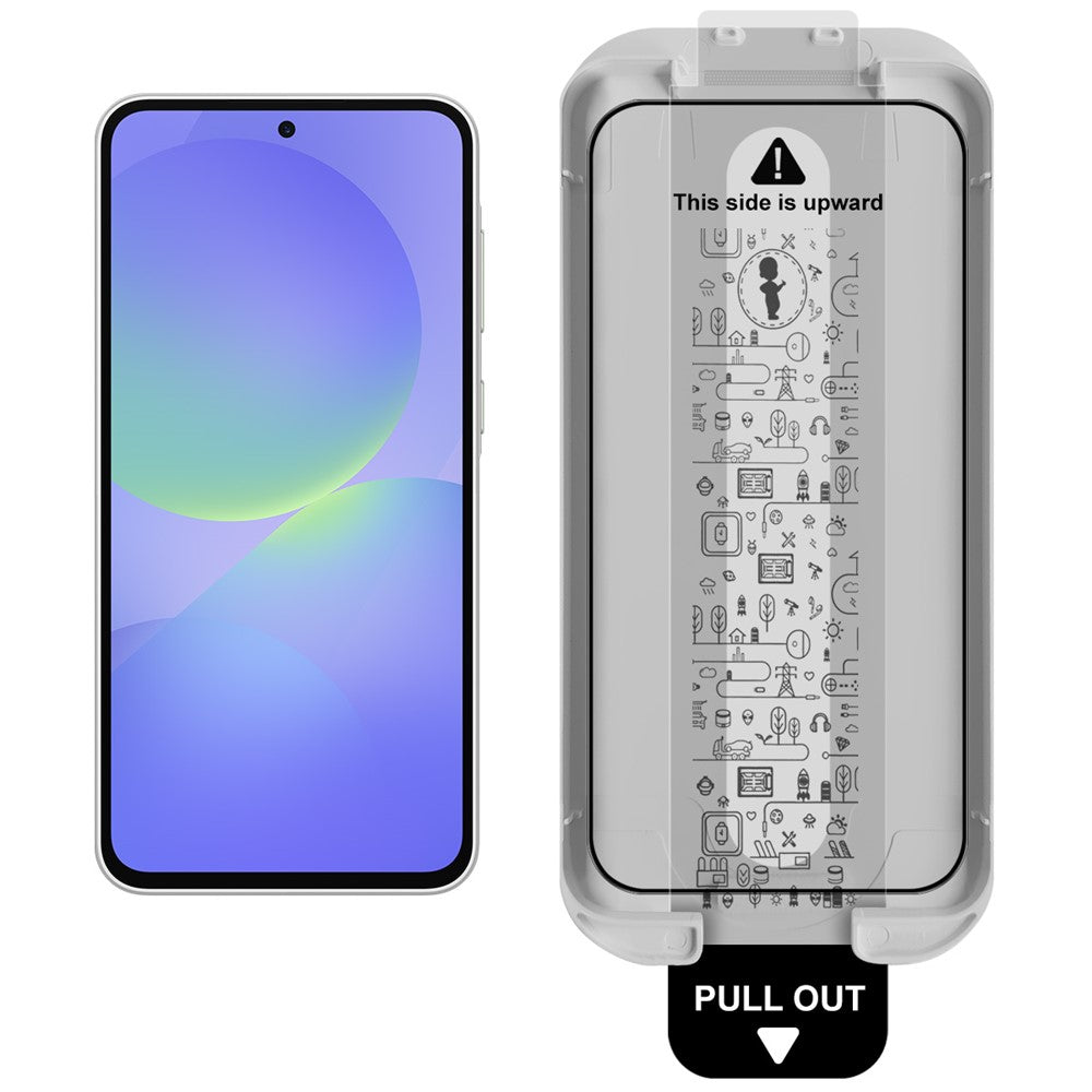 IMAK Full Screen Protector for Samsung Galaxy M56 5G / A56 5G / A36 5G Tempered Glass Full Glue Film with Dust-free Installation Tool (Fingerprint Unlock)
